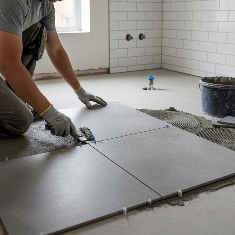Travertine Floor Installation